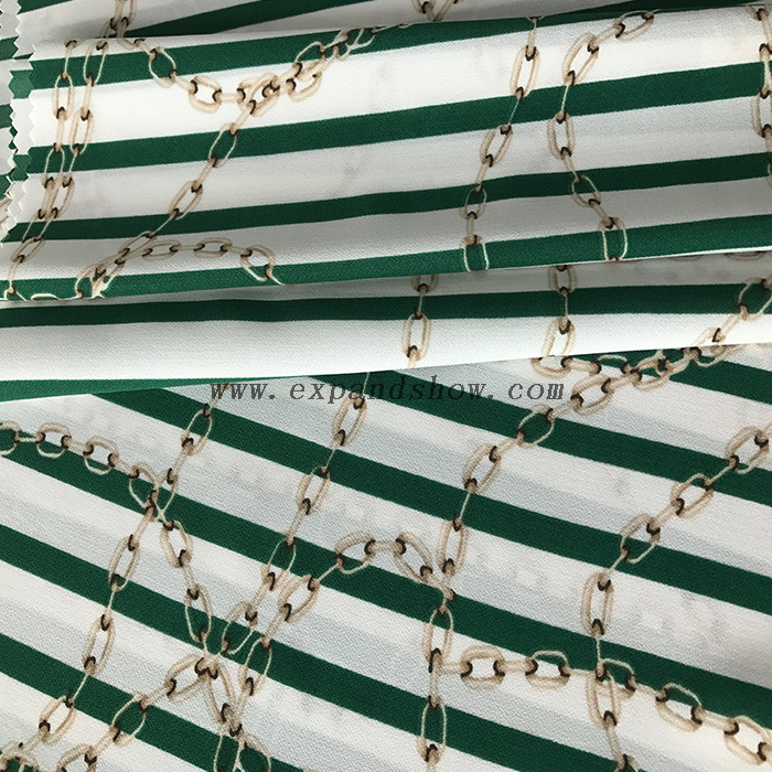 Rhombus printed fabric 