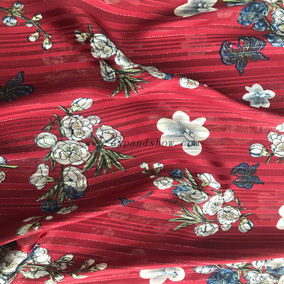 Beautiful silver stripe fabric 