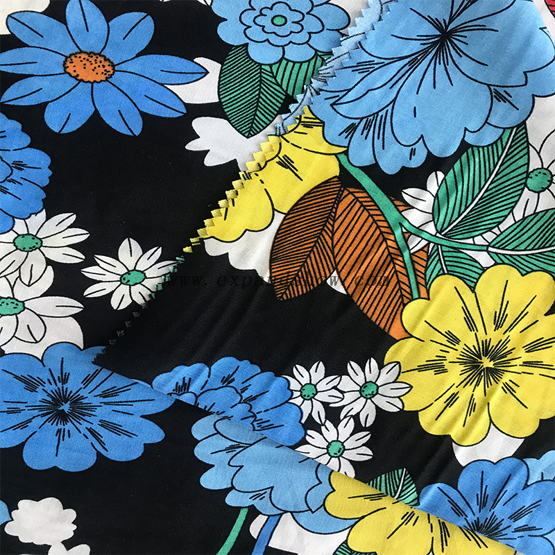 Rayon Printed Fabric