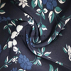 fancy women dresses fabric polyester double layer four way stretch printed 