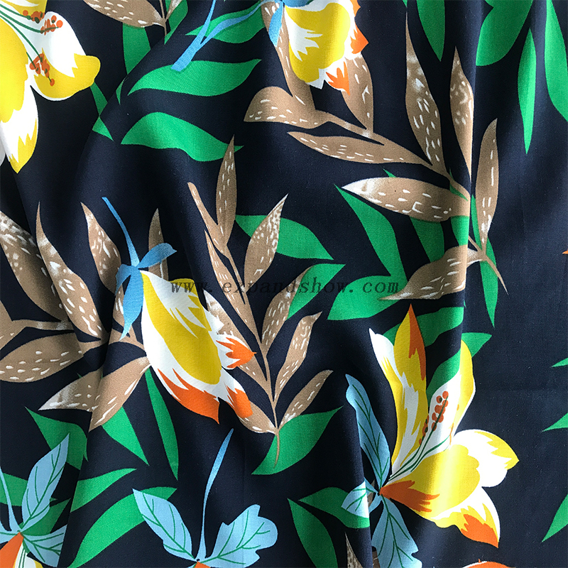 Rayon Printed Fabric