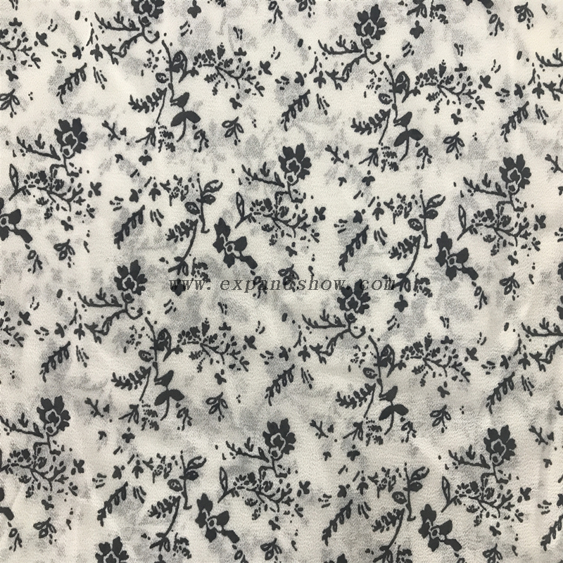China textile wholesale new popular cheap chiffon printed fabric
