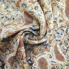 Fancy printed women dresses fabric polyester chiffon crinkle fabric 