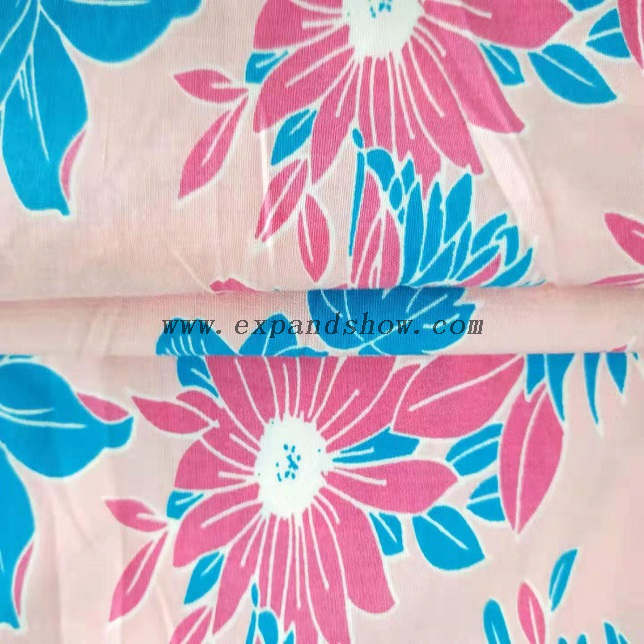 Fancy printed women dresses fabric rayon printed fabric 