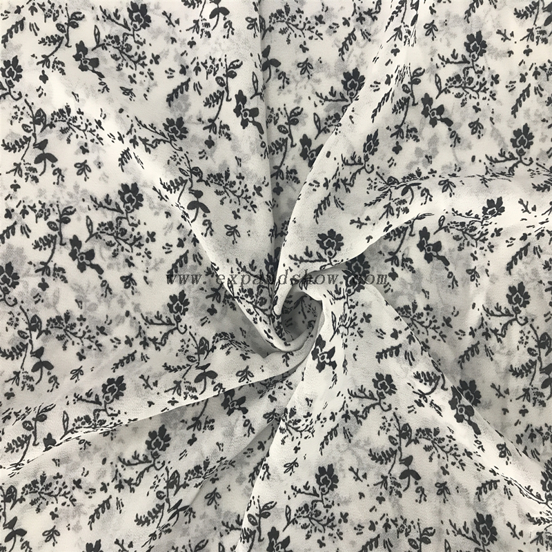 China textile wholesale new popular cheap chiffon printed fabric