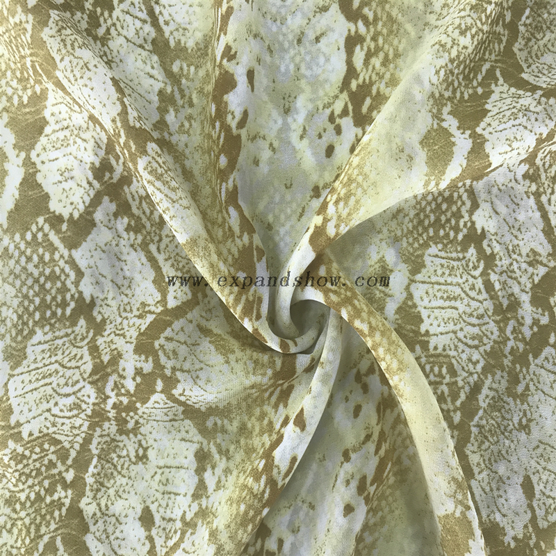 Factory price 100% polyester fancy design printed plain chiffon fabric for garment