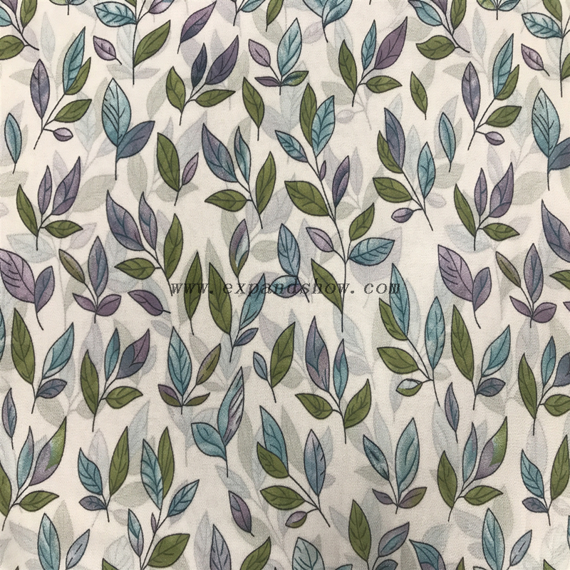 Factory Supply dyed 100% Polyester 75DChiffon Check Fabric
