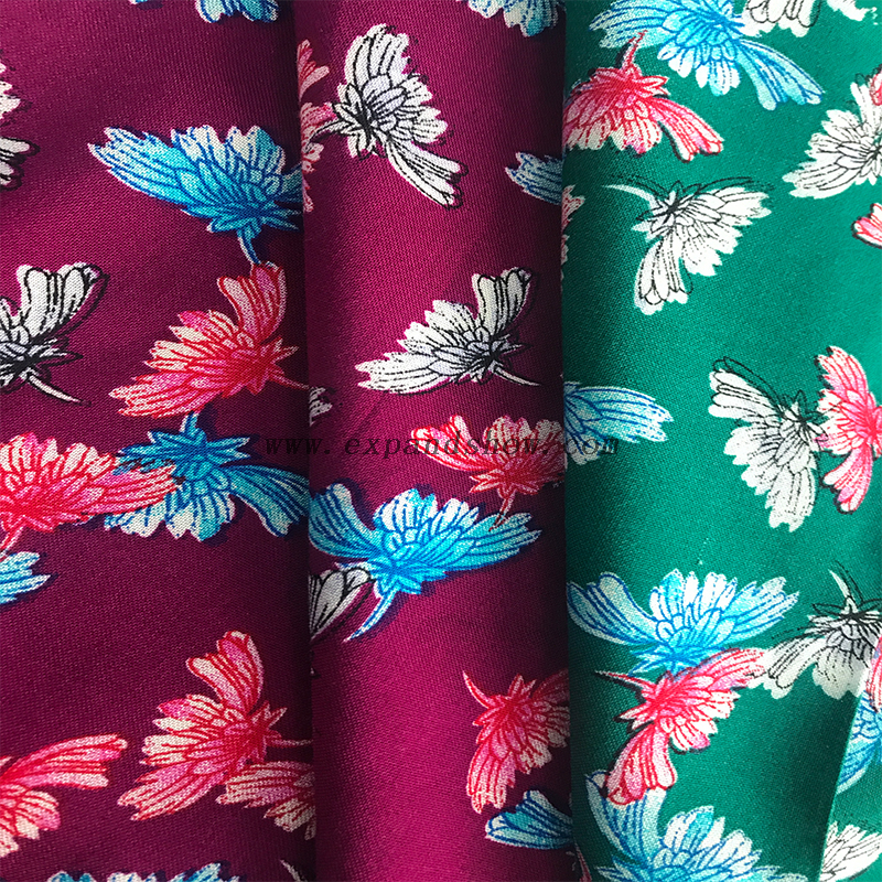 Rayon Printed Fabric