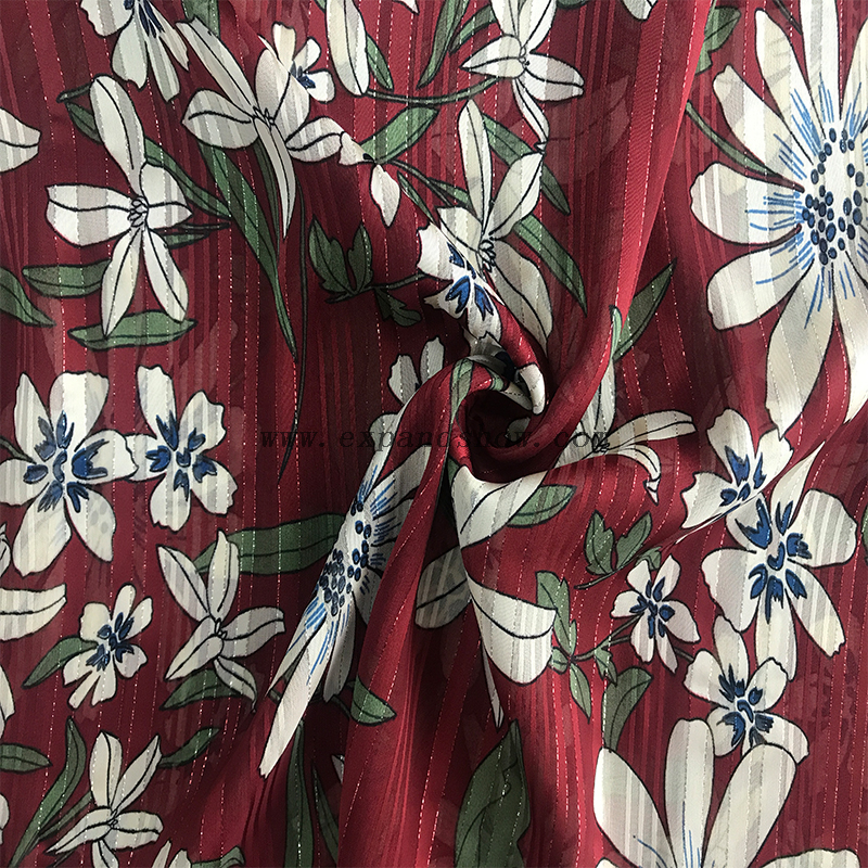 Beautiful silver stripe fabric 