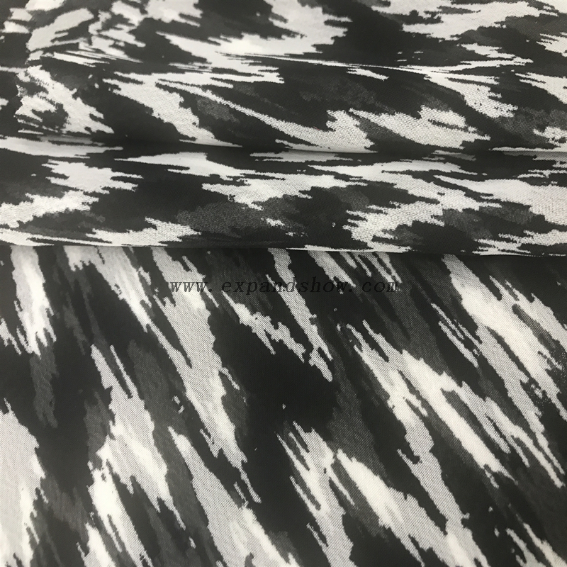 Fashion comfortable 100% Polyester chiffon printing fabric