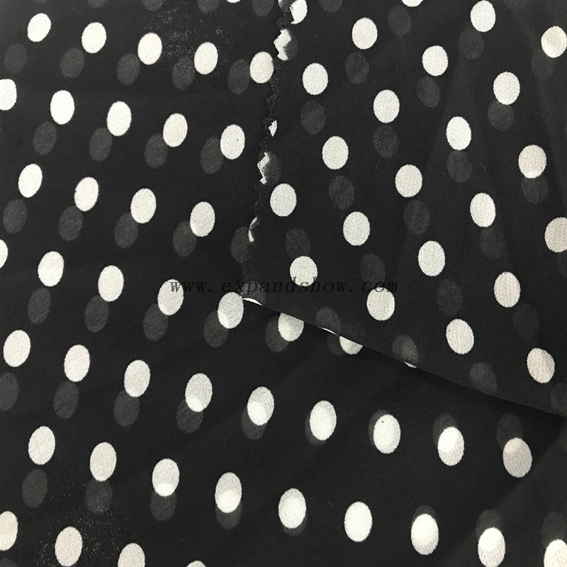 Fashion comfortable 100% Polyester chiffon printing fabric