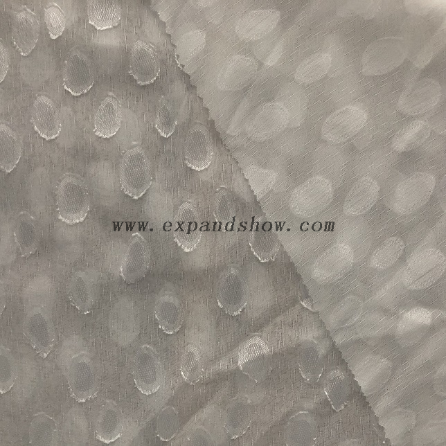 Fancy women dresses fabric polyester chiffon jacquard dyed 