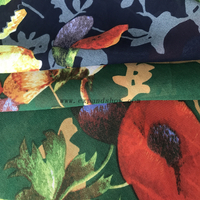 Elegant high quality fashion plain printed chiffon fabric