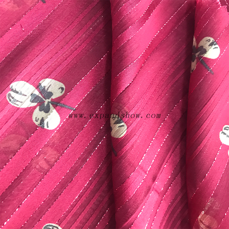 Beautiful silver stripe fabric 
