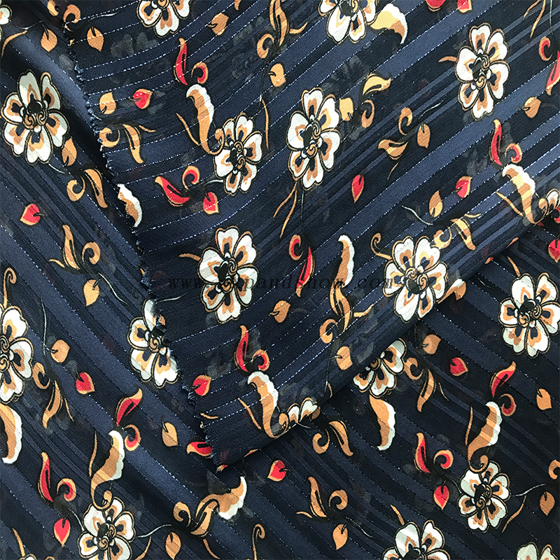 Beautiful silver stripe fabric 