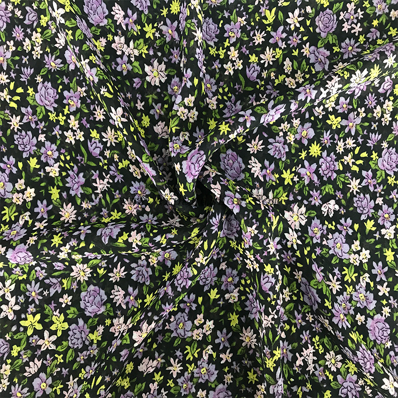 100DChiffon Print Fabric 