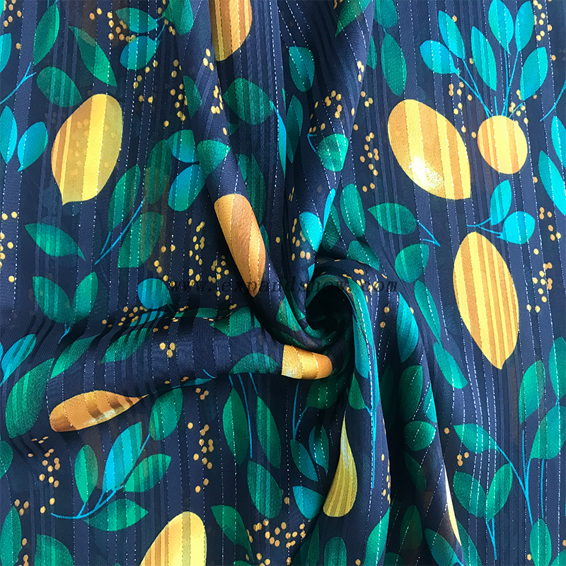 Beautiful silver stripe fabric 