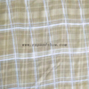 Fancy women dresses fabric polyester chiffon check printed 