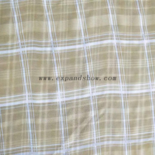 Fancy women dresses fabric polyester chiffon check printed 