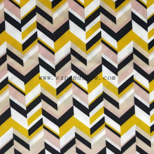 fancy women dresses fabric polyester full way stretch printed 