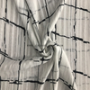 Beautiful silver stripe fabric 