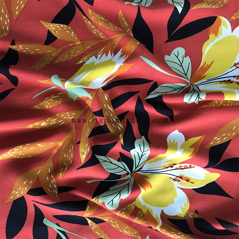 Rayon Printed Fabric