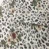New style 100% polyester printed plain floral chiffon fabric