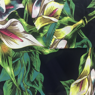 ustomized soft dress fabric 100% polyester printed plain chiffon fabric