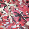 Fancy women dresses fabric polyester chiffon crinkle fabric printed 