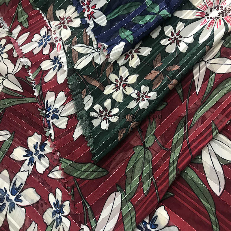 Beautiful silver stripe fabric 