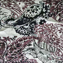 Fancy women dresses fabric polyester twill printed 