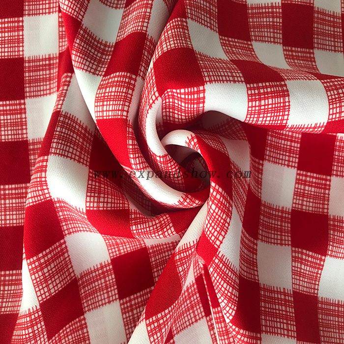 Rhombus printed fabric 