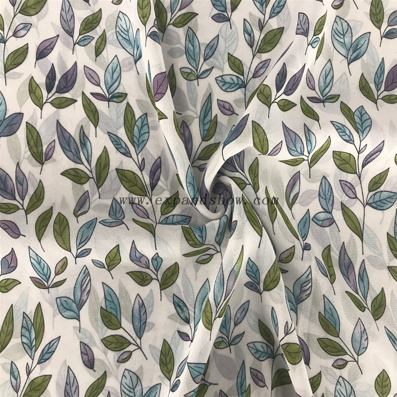 Factory Supply dyed 100% Polyester 75DChiffon Check Fabric