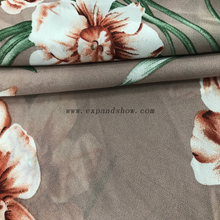 100% polyester printed Stripe Chiffon Fabric for Dress