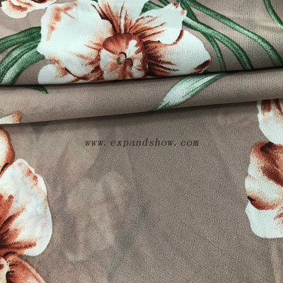 100% polyester printed Stripe Chiffon Fabric for Dress