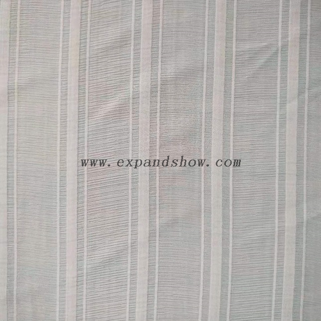 Fancy women dresses fabric polyester high quality chiffon crinlke stripe dyed 