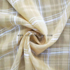 Fancy women dresses fabric polyester chiffon check printed 