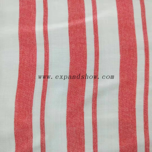Fancy women dresses fabric rayon slub printed fabric 