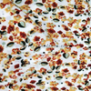 Fancy women dresses fabric polyester high quality wool peach printed 