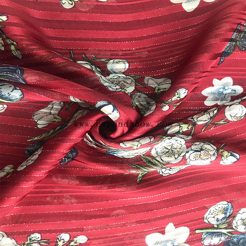 Beautiful silver stripe fabric 
