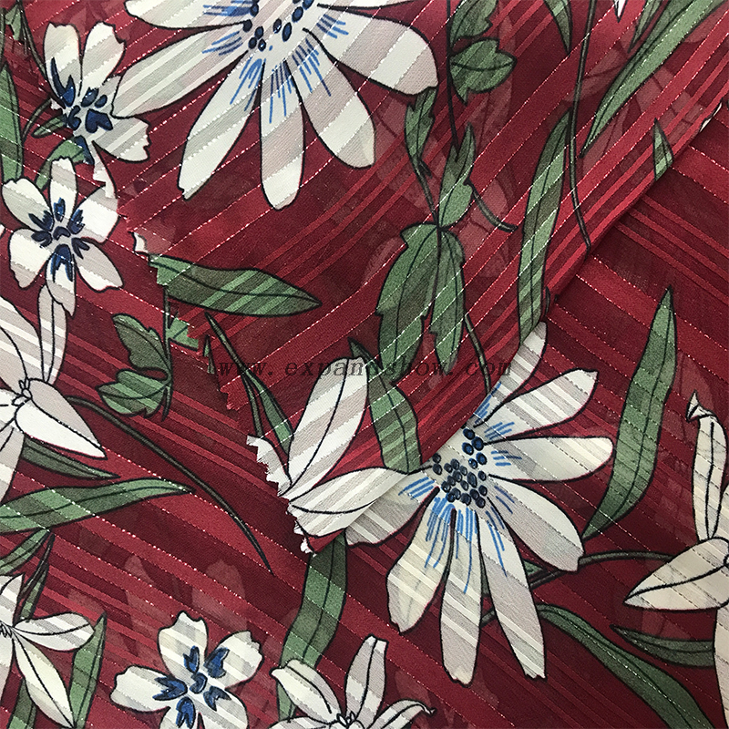 Beautiful silver stripe fabric 