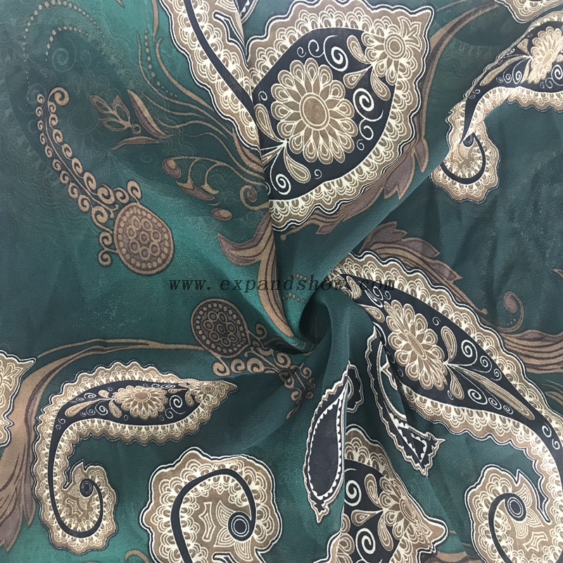 Best price 100% polyester fancy design printed chiffon fabric for women dress