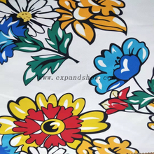 Fancy women dresses fabric polyester canvas printed fabric 