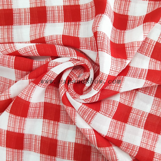 Fancy printed women dresses fabric polyester 75D chiffon fabric 