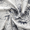 fancy women dresses fabric polyester polka printed 