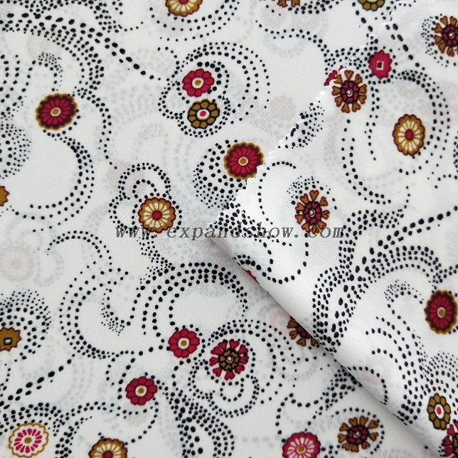 Fancy women dresses fabric polyester high quality soft moss crepe dobby georgette printed