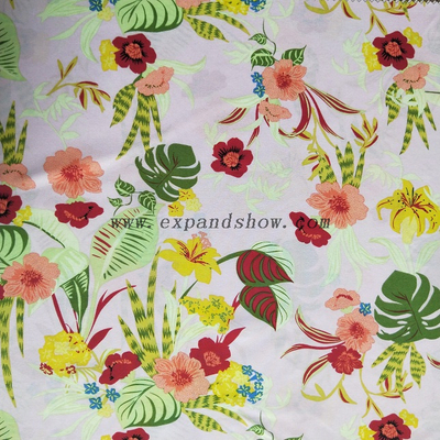 fancy women dresses fabric polyester full way stretch printed 