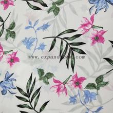 Fancy women dresses fabric polyester high quality soft moss crepe dobby georgette printed 