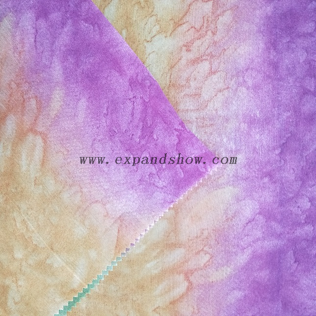 Fancy women dresses fabric polyester chiffon crinkle fabric printed
