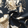 fancy women dresses fabric polyester polka printed 